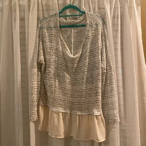 Oversized tunic top